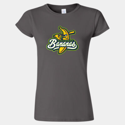 Savannah Bananas w/Name & # - Softstyle® Women’s T-Shirt Thumbnail