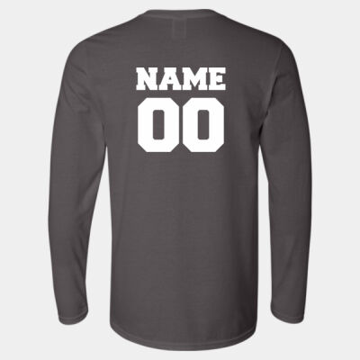 Bisons w/ Name & # - Women's Very Important Tee ® V Neck - Softstyle® Long Sleeve T-Shirt Thumbnail