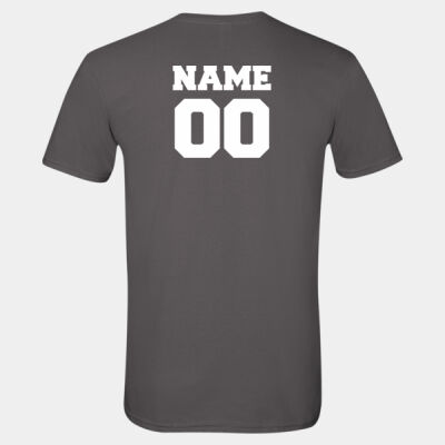 Bisons w/ Name & # - Women's Very Important Tee ® V Neck - Softstyle® T-Shirt Thumbnail