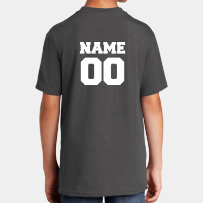 Bisons w/ Name & # - Women's Very Important Tee ® V Neck - Youth Core Cotton DTG Tee Thumbnail