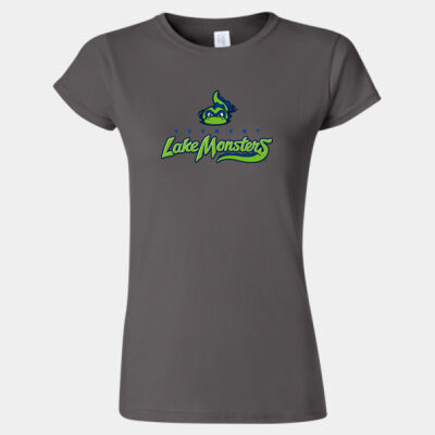 Lake Monsters w/ Name & # - Softstyle® Women’s T-Shirt Thumbnail