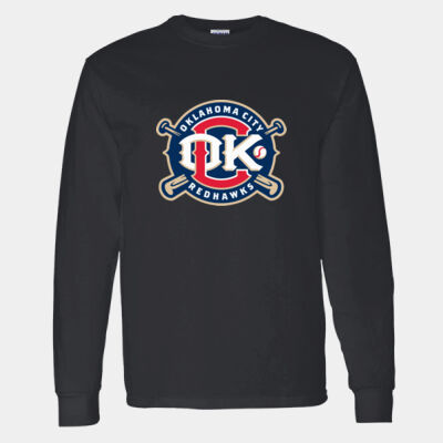 Oklahoma City Redhawks w/ Name & # - Heavy Cotton™ Long Sleeve T-Shirt Thumbnail