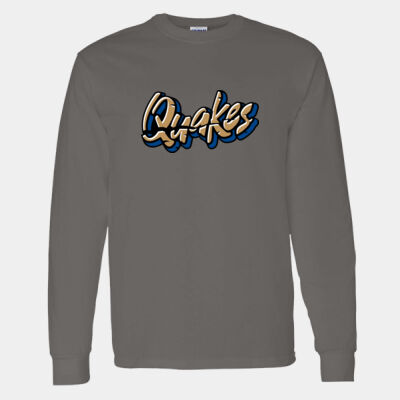 Quakes w/ Name & # - Heavy Cotton™ Long Sleeve T-Shirt Thumbnail