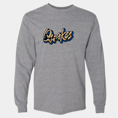 Quakes w/ Name & # - Hammer™ Long Sleeve T-Shirt Thumbnail