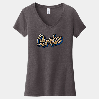 Quakes w/ Name & # - Women's Very Important Tee ® V Neck Thumbnail