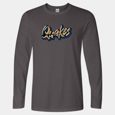 Quakes - Softstyle® Long Sleeve T-Shirt Thumbnail