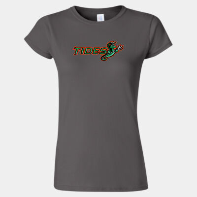 Tides w/ Name & # - Softstyle® Women’s T-Shirt Thumbnail
