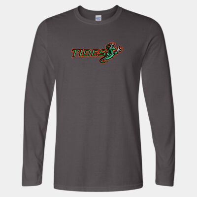 Tides w/ Name & # - Softstyle® Long Sleeve T-Shirt Thumbnail