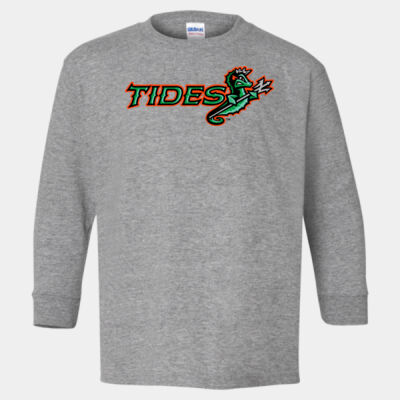 Tides w/ Name & # - Heavy Cotton™ Youth Long Sleeve T-Shirt Thumbnail