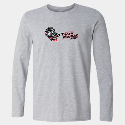 Trash Pandas w/ Name & # - Softstyle® Long Sleeve T-Shirt Thumbnail