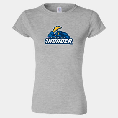 Trenton Thunder w/ Name &# - Softstyle® Women’s T-Shirt Thumbnail