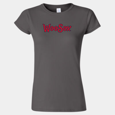 WooSox w/ Name & # - Softstyle® Women’s T-Shirt Thumbnail