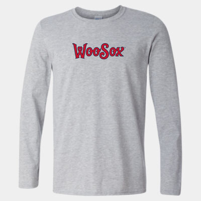 WooSox w/ Name & # - Softstyle® Long Sleeve T-Shirt Thumbnail