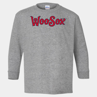 WooSox w/ Name & # - Heavy Cotton™ Youth Long Sleeve T-Shirt Thumbnail